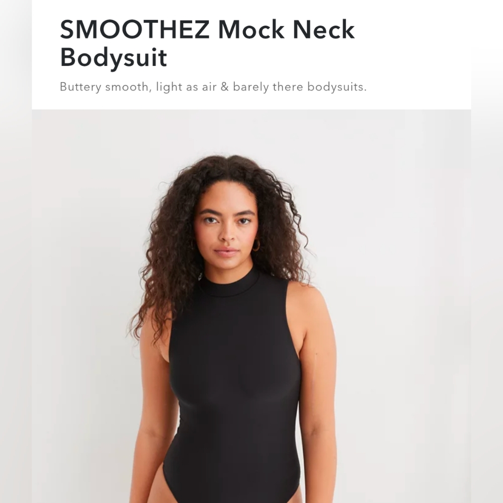 Aerie Smoothez Mockneck Bodysuit NWT